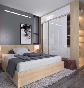 GIƯỜNG NGỦ CHÂN GỖ