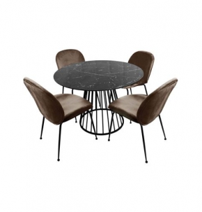 Bộ Bàn Ăn 4 ghế nhung