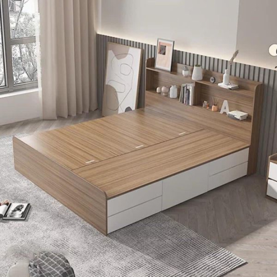 Giường ngủ thông minh có học tủ