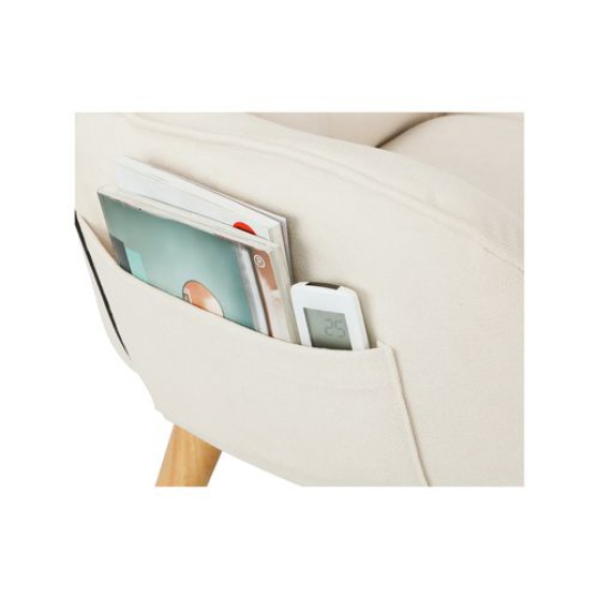 Ghế bành xoay Oikiture Ottoman màu be