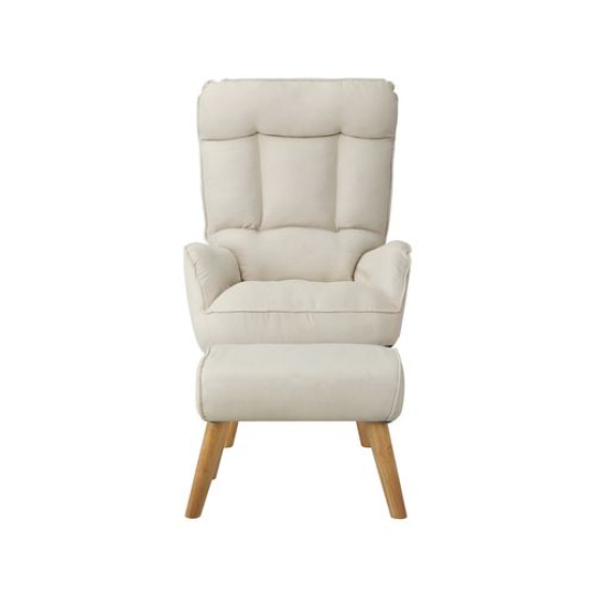 Ghế bành xoay Oikiture Ottoman màu be