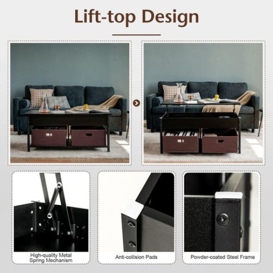 Bàn cà phê hàng đầu Costway Lift 