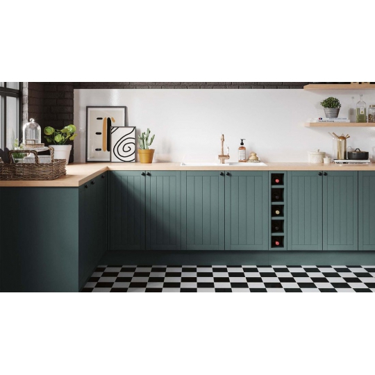 Tủ Bếp  màu xanh ngọc